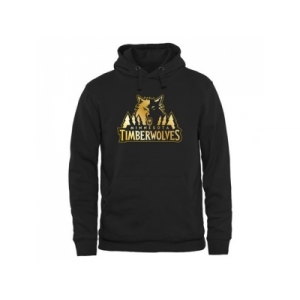 Minnesota Timberwolves Gold Collection Pullover Hoodie Black