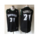 nba jerseys minnesota timberwolves #21 kevin garnett black