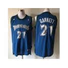 nba jerseys minnesota timberwolves #21 kevin garnett blue