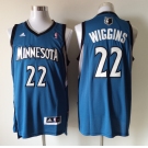 nba jerseys minnesota timberwolves #22 wiggins blue