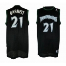 nba minnesota timberwolves #21 garnett black