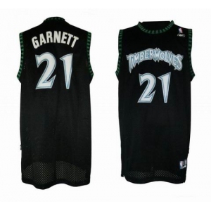 nba minnesota timberwolves #21 garnett black