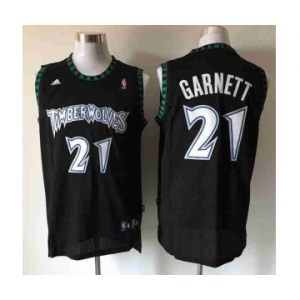 nba minnesota timberwolves #21 garnett black[revolution 30 swingman]