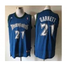 nba minnesota timberwolves #21 garnett blue[revolution 30 swingman]