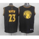 nba minnesota timberwolves #23 martin black[gold lettering fashion]