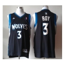 nba minnesota timberwolves #3 roy black[revolution 30 swingman]