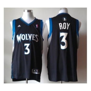 nba minnesota timberwolves #3 roy black[revolution 30 swingman]