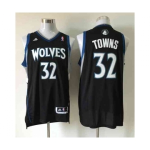 nba minnesota timberwolves #32 towns black[revolution 30 swingman]