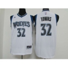 nba minnesota timberwolves #32 towns white