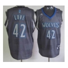 nba minnesota timberwolves #42 love black-grey[2012]