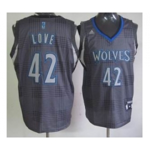 nba minnesota timberwolves #42 love black-grey[2012]