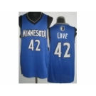 nba minnesota timberwolves #42 love blue[revolution 30]