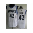 nba minnesota timberwolves #42 love white[revolution 30]