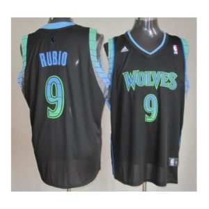 nba minnesota timberwolves #9 rubio black[limited revolution 30 swingman]