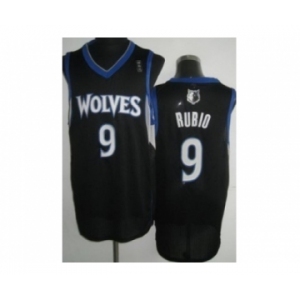 nba minnesota timberwolves #9 rubio black[revolution 30]