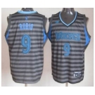 nba minnesota timberwolves #9 rubio grey[number blue][black strip][limited]