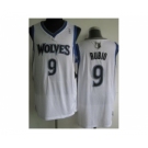 nba minnesota timberwolves #9 rubio white[revolution 30]