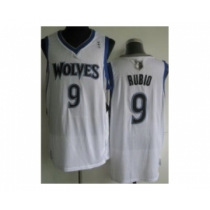 nba minnesota timberwolves #9 rubio white[revolution 30]