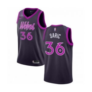 Women's Nike Minnesota Timberwolves #36 Dario Saric Swingman Purple NBA Jersey - City Edition