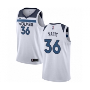 Women's Nike Minnesota Timberwolves #36 Dario Saric Swingman White NBA Jersey - Association Edition