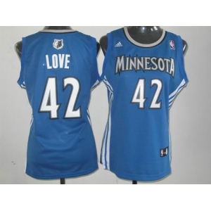 women nba jerseys minnesota timberwolves #42 love blue