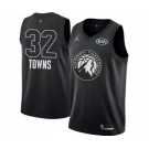 Youth Nike Jordan Minnesota Timberwolves #32 Karl-Anthony Towns Swingman Black 2018 All-Star Game NBA Jersey