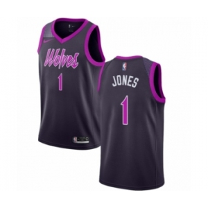 Youth Nike Minnesota Timberwolves #1 Tyus Jones Swingman Purple NBA Jersey - City Edition