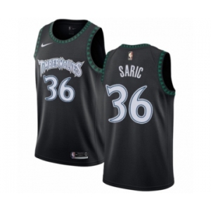 Youth Nike Minnesota Timberwolves #36 Dario Saric Swingman Black Hardwood Classics Jersey