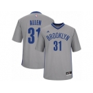 Men Adidas Brooklyn Nets #31 Jarrett Allen Swingman Gray Alternate NBA Jersey