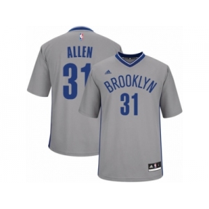 Men Adidas Brooklyn Nets #31 Jarrett Allen Swingman Gray Alternate NBA Jersey