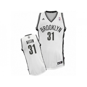 Men Adidas Brooklyn Nets #31 Jarrett Allen Swingman White Home NBA Jersey