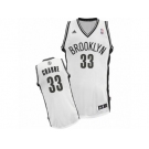Men Adidas Brooklyn Nets #33 Allen Crabbe Swingman White Home NBA Jersey