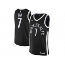 Men Nike Brooklyn Nets #7 Jeremy Lin Black NBA Swingman City Edition Jersey