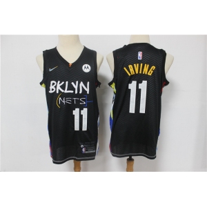 Men's Brooklyn Nets #11 Kyrie Irving Black Basketball Jersey 2020-2021 City Edition