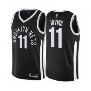 Men's Brooklyn Nets #11 Kyrie Irving Swingman Black Basketball Jersey - City Edition