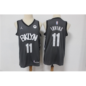 Men's Brooklyn Nets #11 Kyrie Irving Swingman Dark Grey Basketball Jersey 2021 New