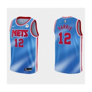 Men's Brooklyn Nets #12 Joe Harris Blue Stitched Basketball Jersey
