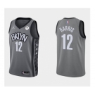 Men's Brooklyn Nets #12 Joe Harris Gray Stitched Basketball Jersey