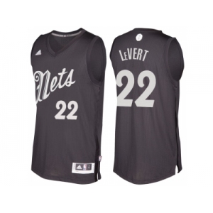 Men's Brooklyn Nets #22 Caris LeVert Black 2016 Christmas Day NBA Swingman Jersey
