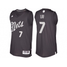 Men's Brooklyn Nets #7 Jeremy Lin Black 2016 Christmas Day NBA Swingman Jersey