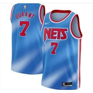 Men's Brooklyn Nets #7 Kevin Durant  Swingman Blue  Basketball Jersey 2021 New