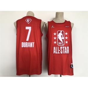Men's Jordan Brooklyn Nets #7 Kevin Durant  Red  2022 NBA All-Star Swingman Basketball Jersey