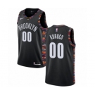 Men's Nike Brooklyn Nets #00 Rodions Kurucs Authentic Black NBA Jersey - 2018-19 City Edition