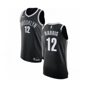 Men's Nike Brooklyn Nets #12 Joe Harris Authentic Black NBA Jersey - Icon Edition