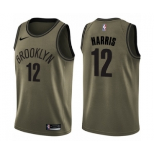 Men's Nike Brooklyn Nets #12 Joe Harris Swingman Green Salute to Service NBA Jersey