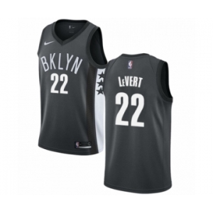 Men's Nike Brooklyn Nets #22 Caris LeVert Swingman Gray NBA Jersey Statement Edition