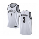 Men's Nike Brooklyn Nets #3 Drazen Petrovic Swingman White NBA Jersey - Association Edition
