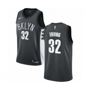 Men's Nike Brooklyn Nets #32 Julius Erving Swingman Gray NBA Jersey Statement Edition