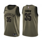 Men's Nike Brooklyn Nets #35 Kenneth Faried Swingman Green Salute to Service NBA Jersey