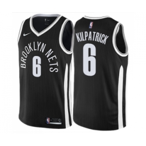 Men's Nike Brooklyn Nets #6 Sean Kilpatrick Swingman Black NBA Jersey - City Edition